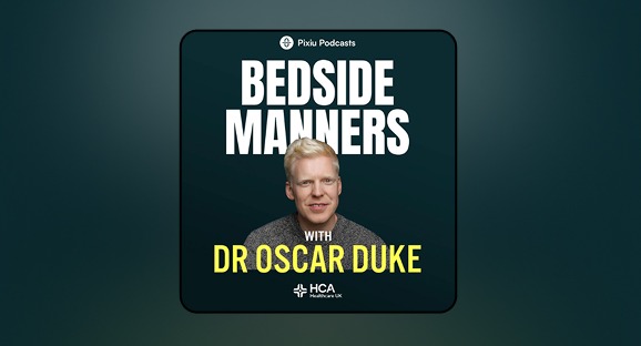 Podcast cover for Bedside Manners, by Dr Oscar Duke